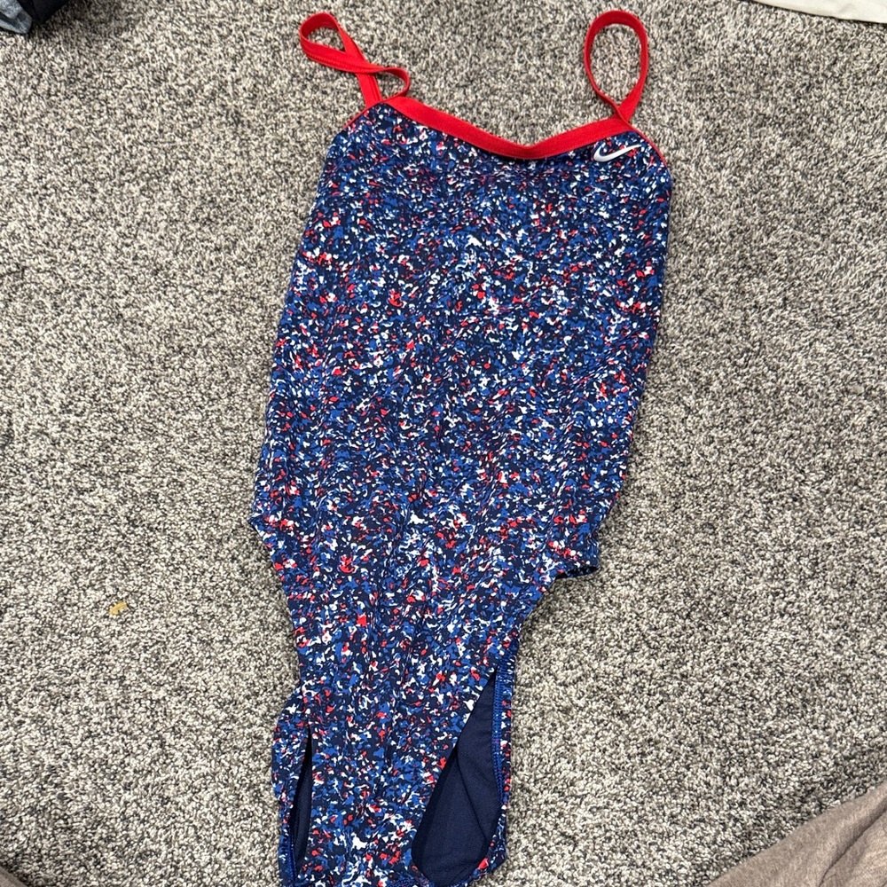 Nike Multicolor Patterned Swimsuit